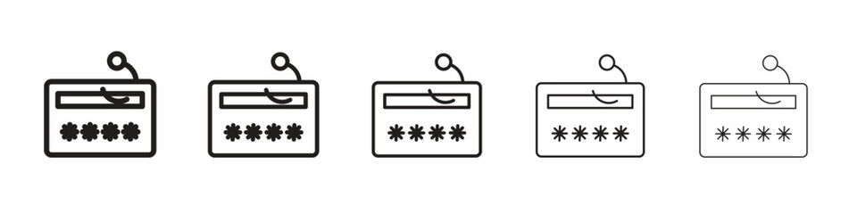 Password phishing icon vector design element vector eps 10