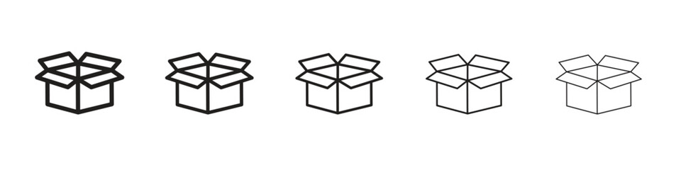 Open box icon vector, Symbol, logo illustrations