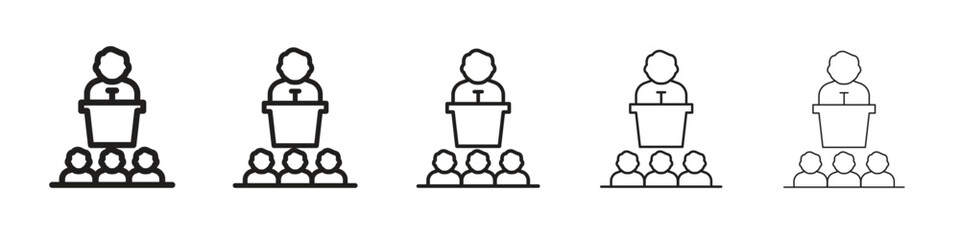 Lecture icon vector design element vector eps 10