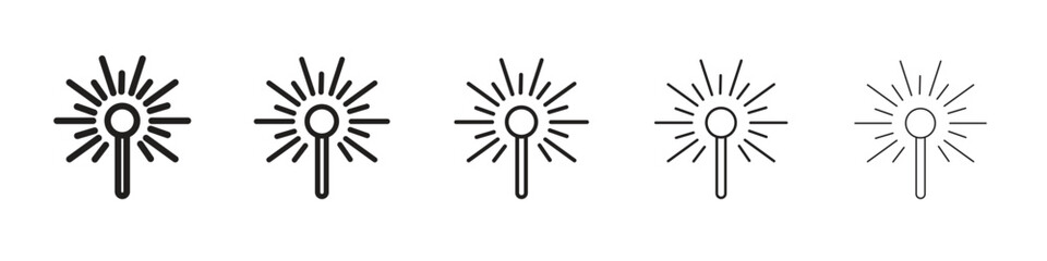 Laser beam icon vector design element vector eps 10