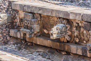 Temple of Quetzalcoatl, Teotihuacán Archaeological Zone, State of Mexico.