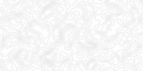 Abstract white minimal Lines Topographic contour lines grid map seamless pattern. Geographic mountain relief. Abstract lines background. Contour maps. illustration, Topo contour map design.