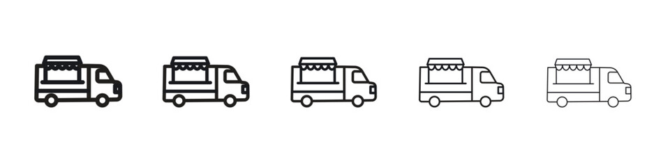 Food truck icon vector design element vector eps 10