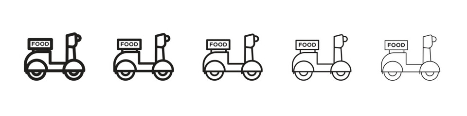 Food delivery icon vector, Symbol, logo illustrations
