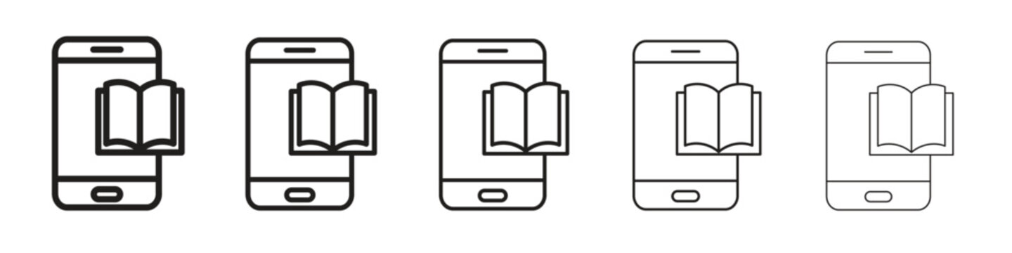 Ebook icon vector, Symbol, logo illustrations