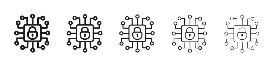 Cyber security icon vector, Symbol, logo illustrations