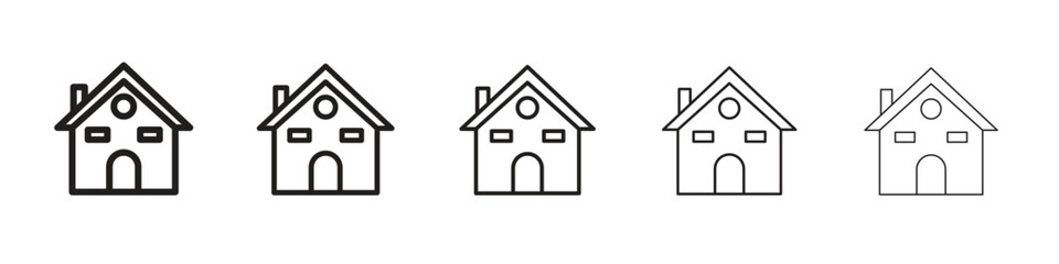 Chalet icon vector design element vector eps 10