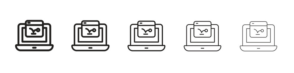 Bounce rate icon vector design element vector eps 10