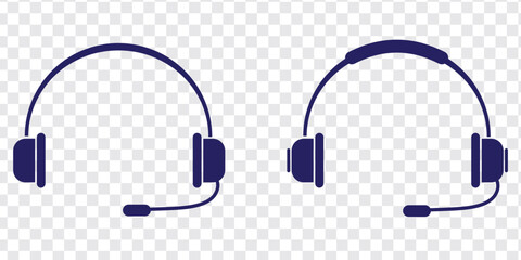 Headphones earphones vector icon set. Wireless headphones glyph icon. Symbol, logo Vector illustration. Variety Design. 