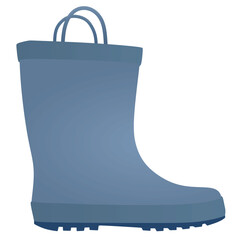 Kids rubber boots. vector illustration	