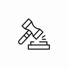 court decision icon sign vector