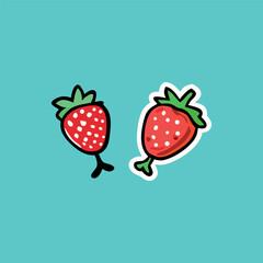 Fast-food stickers. Cartoon junk food snack labels, unhealthy meal with French fries pizza burger sandwich hot dog ice cream food, restaurant menu elements