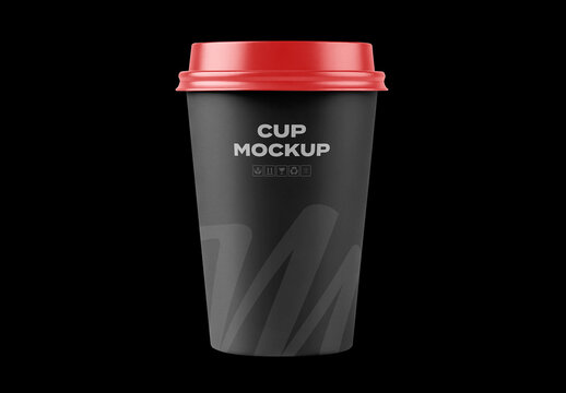 Cup Coffee Cafe Bar Restaurant Paper Fast Food Tea Pack Package Box Shop Plastic Mockup Template Packaging Branding Brand Identity