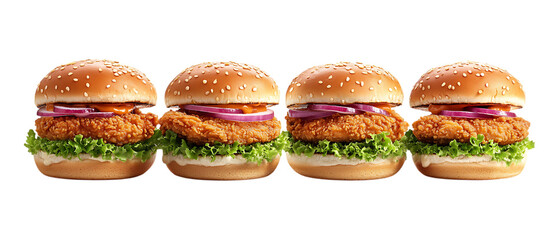 Pack Collection Crispy Chicken Sliders RestaurantStyle Recipe set against transparent background