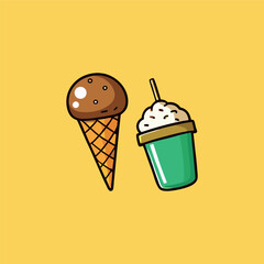 Fast-food stickers. Cartoon junk food snack labels, unhealthy meal with French fries pizza burger sandwich hot dog ice cream food, restaurant menu elements