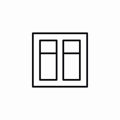 office windows icon sign vector