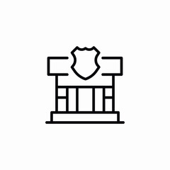 police office icon sign vector
