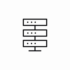 server stack icon sign vector