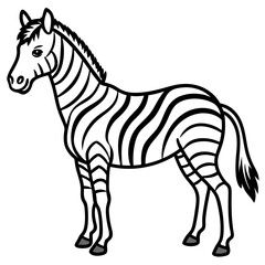 Wild Hybrid Equine Vector Art