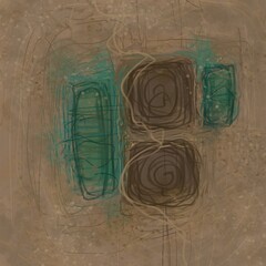Abstract image for printing. Picture for modern interiors. The picture is painted by hand on a tablet.