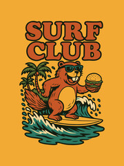 Retro vintage summer tshirt design