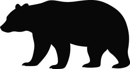 black bear silhouette vector