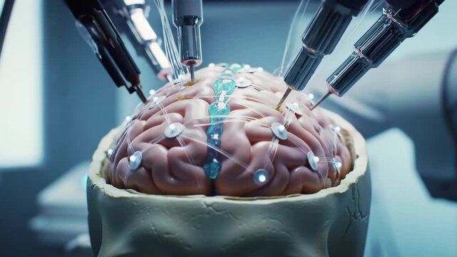 Neural Lace Weaving with AI Surgical Arms