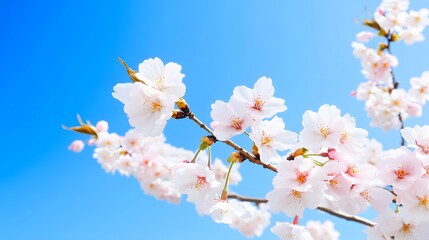 Beautiful Spring Cherry Blossoms in Full Bloom