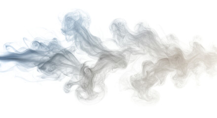 smoke isolated on white