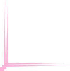 Cute Pink Corner Frame Decoration