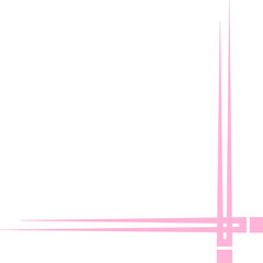 Cute Pink Corner Frame Decoration