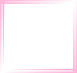 Cute Pink Corner Frame Decoration