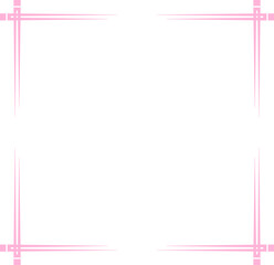 Cute Pink Corner Frame Decoration