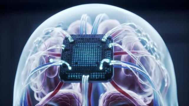 Graphene Neurochip Sync Under Transparent Scalp
