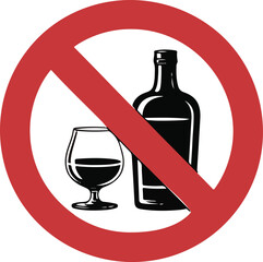 No alcoholic drinks sign