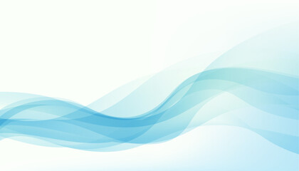 Blue Wavy Abstract Background.