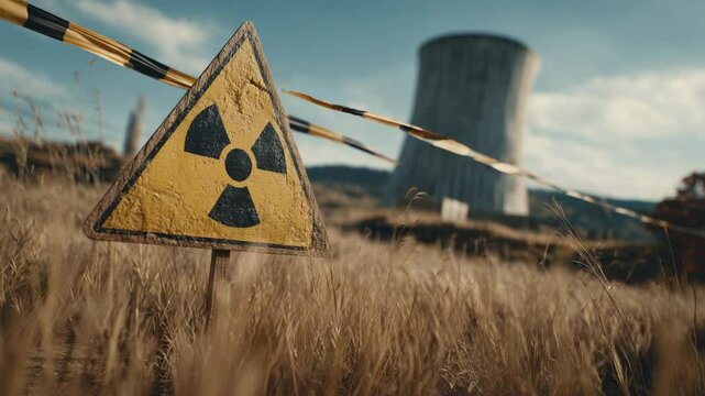 Nuclear power plant cooling tower energy radiation radioactive