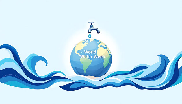 World water week: global awareness of water conservation and sustainability.
