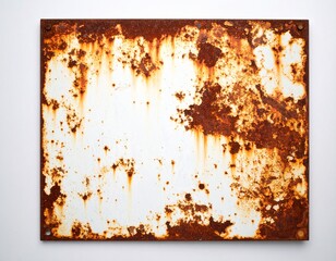 Rusty Metal Texture: A close-up shot reveals the rich textures and colors of a heavily rusted metal plate, offering a captivating display of corrosion and age.