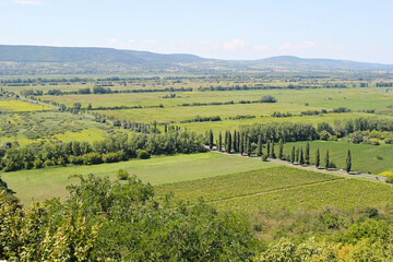 Nature Panorama View of Balaton Uplands in Hungary