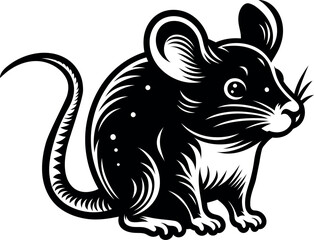 Playful Mice Silhouette Artwork Ideal for Nursery Decor and Whimsical Animal Themes