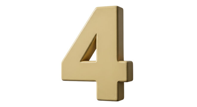 Isolated Golden Number Four