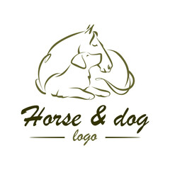 Horse and Dog Logo