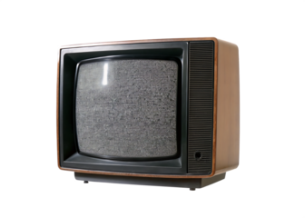  antique crt tv isolated on white background PNG ,AI GENERATED