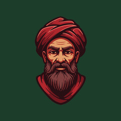Traditional Turbaned Man Portrait