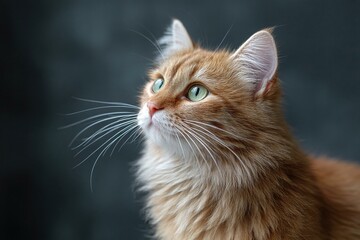 Close-up Portrait of a Ginger Cat
