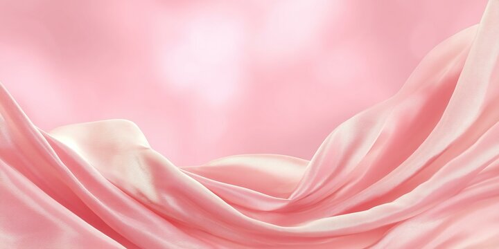 Pink Satin Fabric Texture Background
