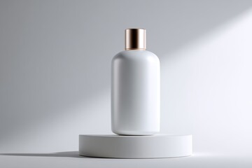 Clean white background for product presentation with soft shadow