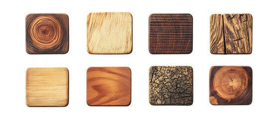 Pack Collection Wood Textures Collection of HighResolution Wooden Backgrounds set against transparent background