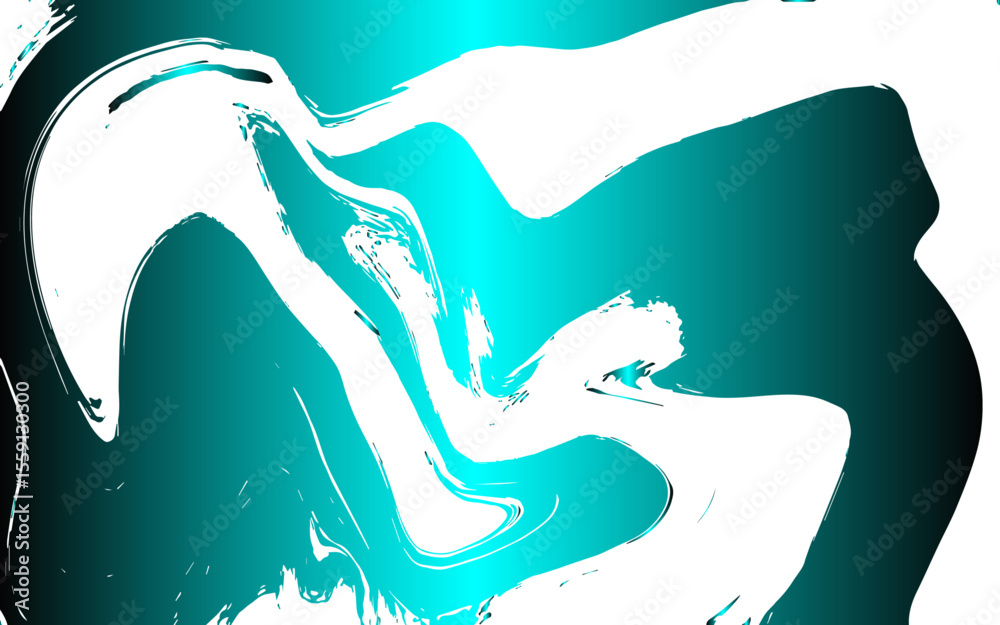 Poster vivid abstract fluid art composition with swirling shades of electric blue and cyan flowing. dynamic